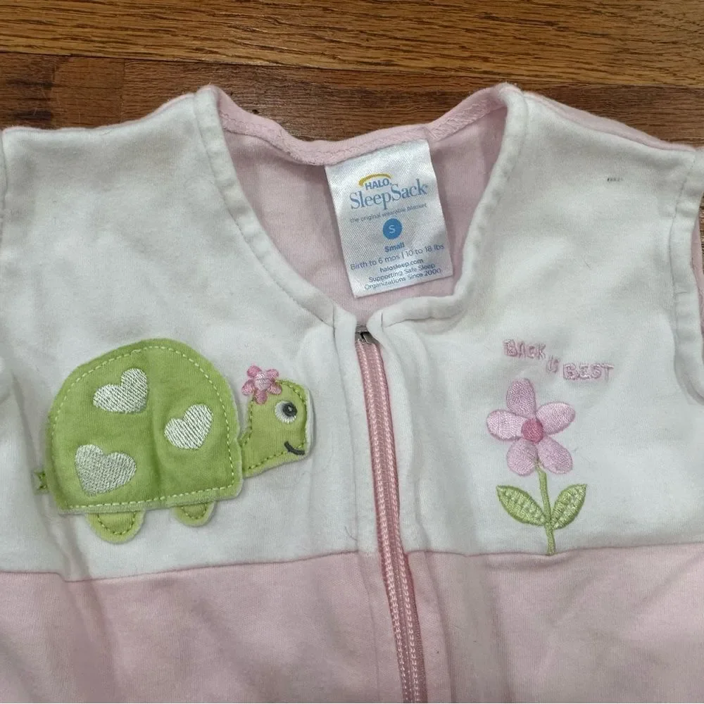 Halo Sleepsack wearable blanket pink size small 0-6 months